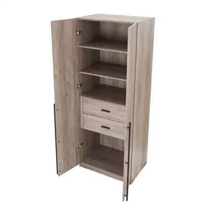 Manhattan Comfort 2pc Lee 4 Door 5 Shelf Module Wardrobe