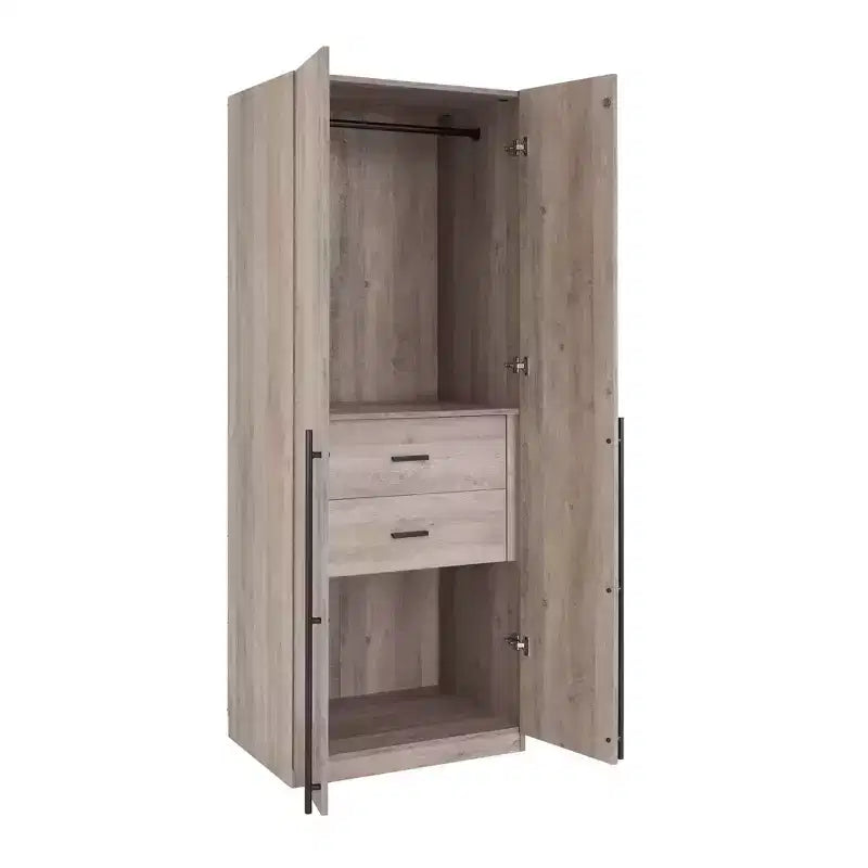 Manhattan Comfort 2pc Lee 4 Door 5 Shelf Module Wardrobe
