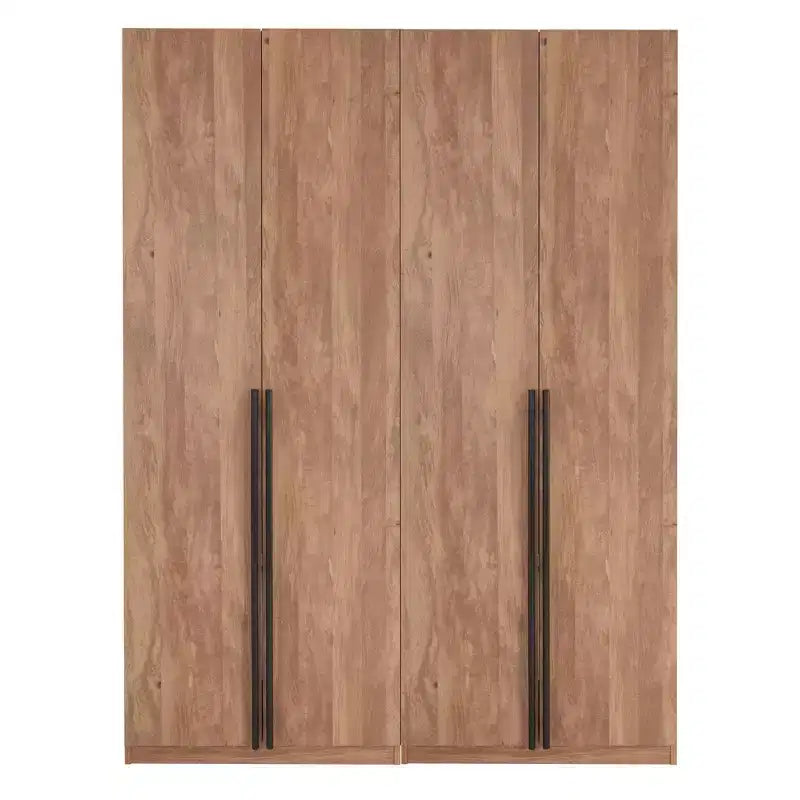 Manhattan Comfort 2pc Lee 4 Door 5 Shelf Module Wardrobe
