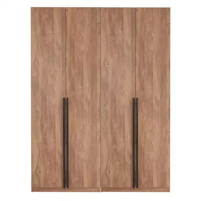 Manhattan Comfort 2pc Lee 4 Door 5 Shelf Module Wardrobe