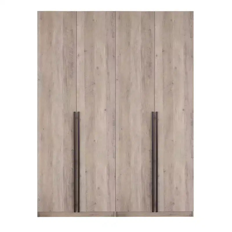 Manhattan Comfort 2pc Lee 4 Door 5 Shelf Module Wardrobe