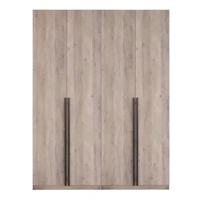 Manhattan Comfort 2pc Lee 4 Door 5 Shelf Module Wardrobe