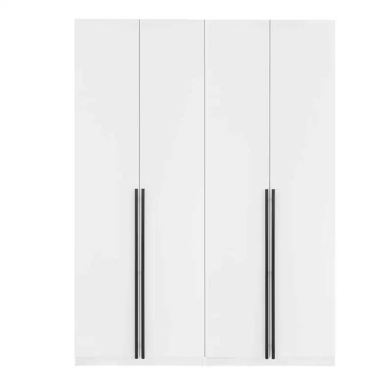 Manhattan Comfort 2pc Lee 4 Door 5 Shelf Module Wardrobe