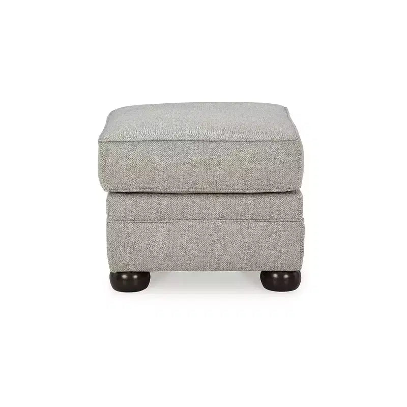 Signature Design by Ashley Gaelon, pouf con piedini torniti, imbottitura fissa, grigio e marrone