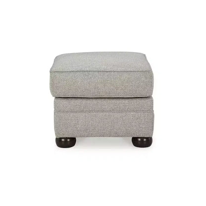 Signature Design by Ashley Gaelon, pouf con piedini torniti, imbottitura fissa, grigio e marrone