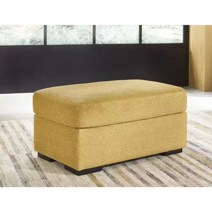 Poggiapiedi moderno Keerwick di Ashley Signature Design, giallo girasole