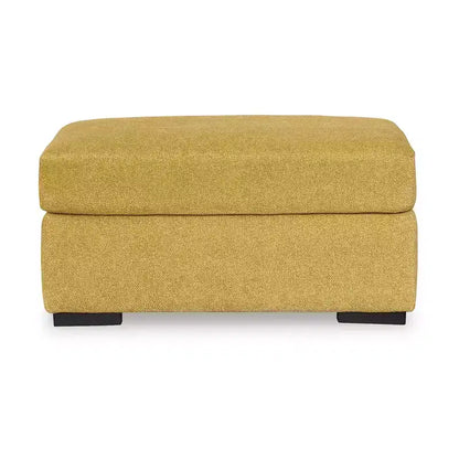 Poggiapiedi moderno Keerwick di Ashley Signature Design, giallo girasole