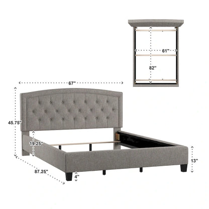 Fontana Adjustable Diamond-tufted Arched Back Bed by iNSPIRE Q Classic