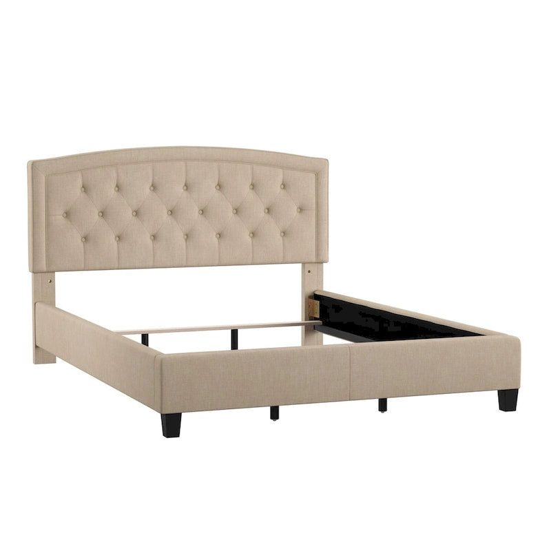Fontana Adjustable Diamond-tufted Arched Back Bed by iNSPIRE Q Classic