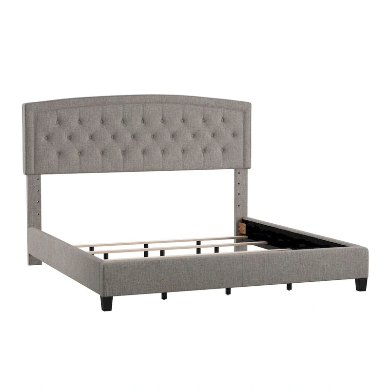 Fontana Adjustable Diamond-tufted Arched Back Bed by iNSPIRE Q Classic