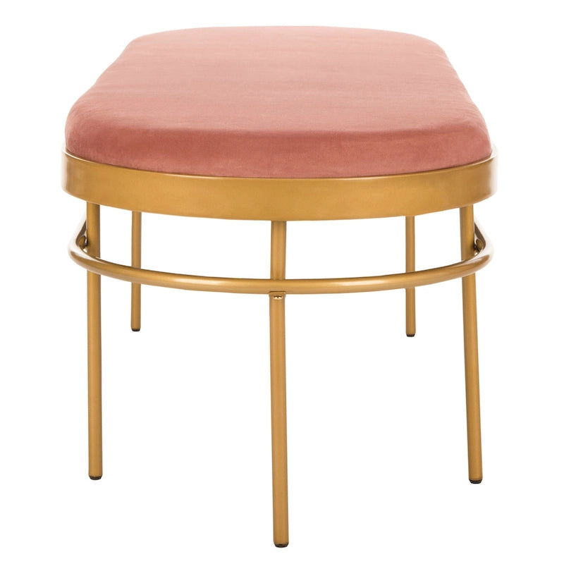 SAFAVIEH Omie Oval Bench - 63  x 22  x 20  - 63Wx22Dx20H