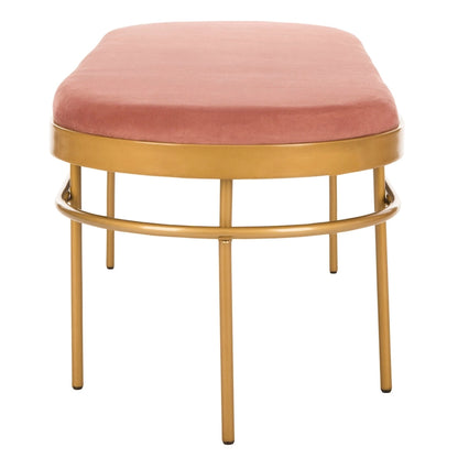 SAFAVIEH Omie Oval Bench - 63  x 22  x 20  - 63Wx22Dx20H