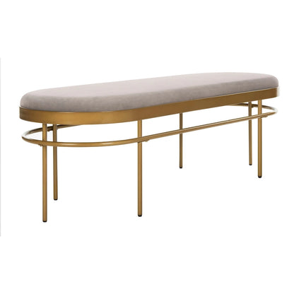 SAFAVIEH Omie Oval Bench - 63  x 22  x 20  - 63Wx22Dx20H