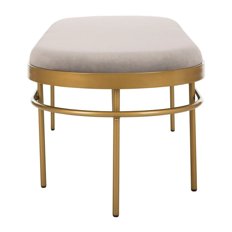 SAFAVIEH Omie Oval Bench - 63  x 22  x 20  - 63Wx22Dx20H