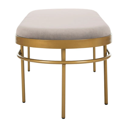 SAFAVIEH Omie Oval Bench - 63  x 22  x 20  - 63Wx22Dx20H