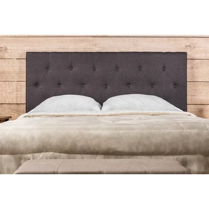 Furniture of America Zele Modern Ivory Linen Adjustable Headboard