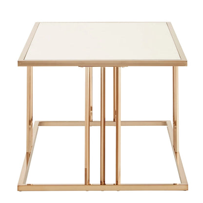 Maddison Champagne Gold Finish Coffee Table or Table Set with Mirrored Top by iNSPIRE Q Bold