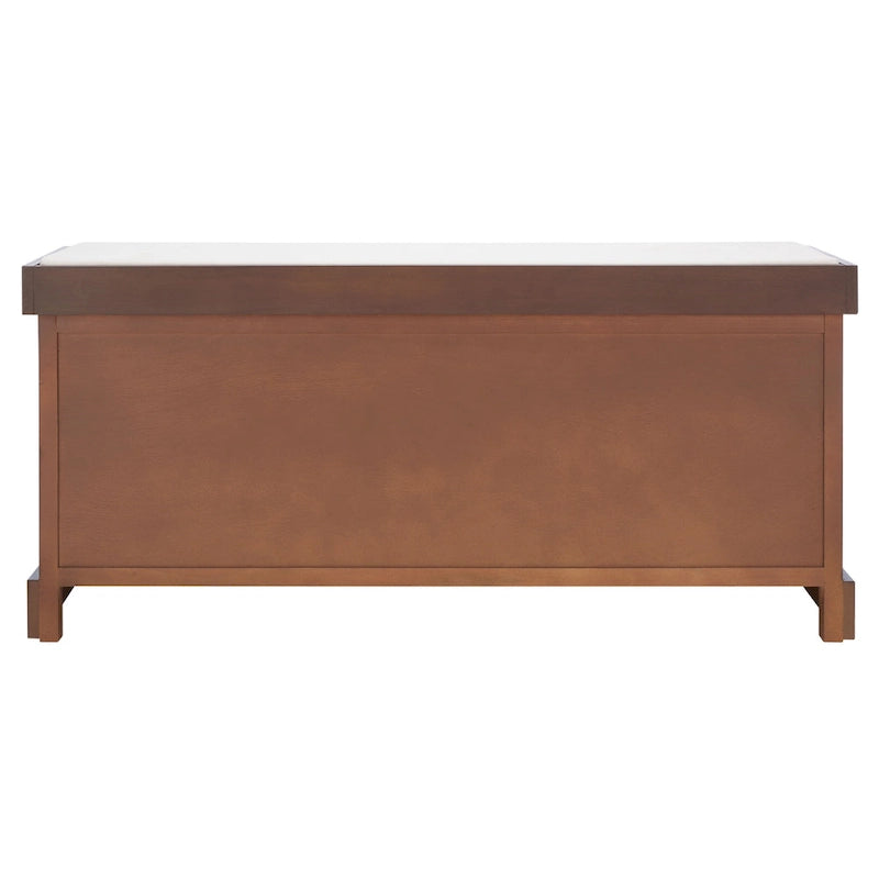 SAFAVIEH Mozella 3-Drawer Cushion Bench - 42  W x 15  D x 20  H - 42Wx15Dx20H