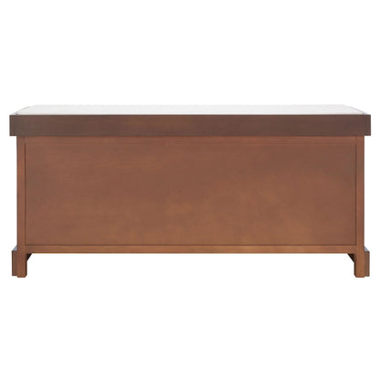 SAFAVIEH Mozella 3-Drawer Cushion Bench - 42  W x 15  D x 20  H - 42Wx15Dx20H