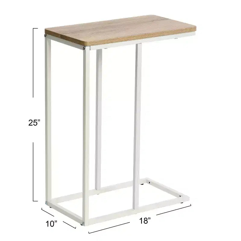 Household Essentials Jamestown C-Shaped End Table
