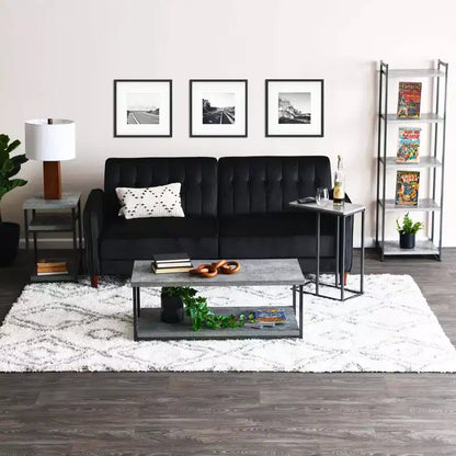 Household Essentials Jamestown C-Shaped End Table