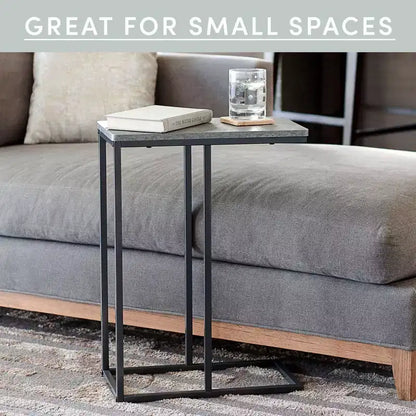 Household Essentials Jamestown C-Shaped End Table