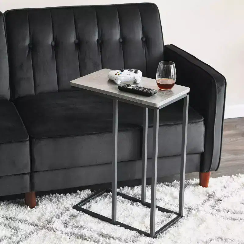 Household Essentials Jamestown C-Shaped End Table
