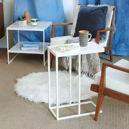Household Essentials Jamestown C-Shaped End Table