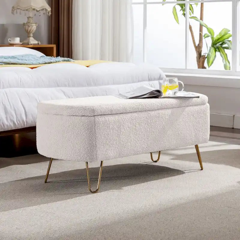 Panca Pouf Contenitore da Fondo Letto