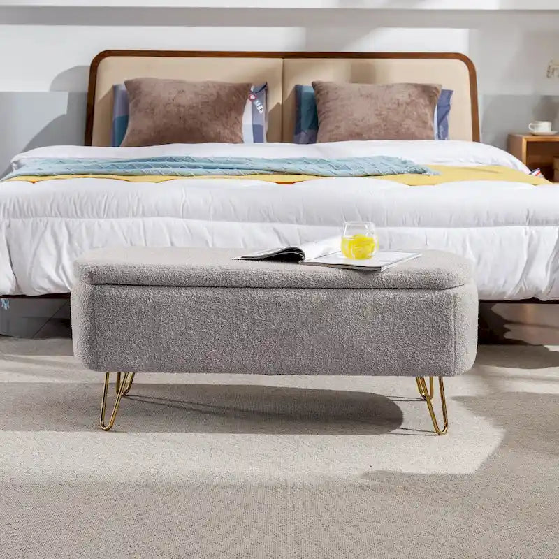 Panca Pouf Contenitore da Fondo Letto