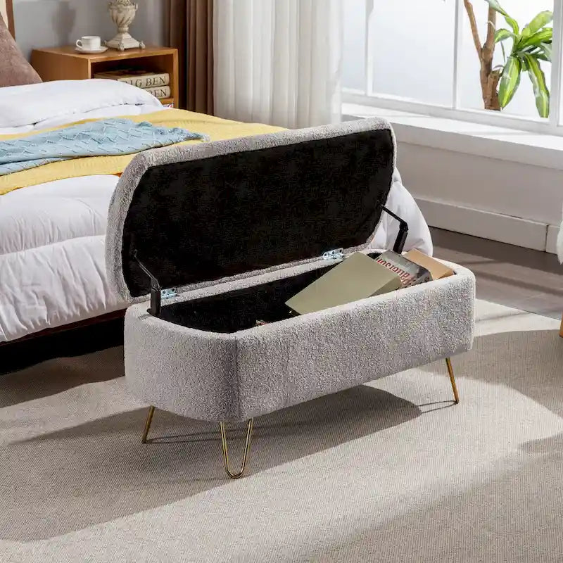 Panca Pouf Contenitore da Fondo Letto