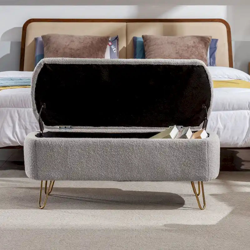 Panca Pouf Contenitore da Fondo Letto