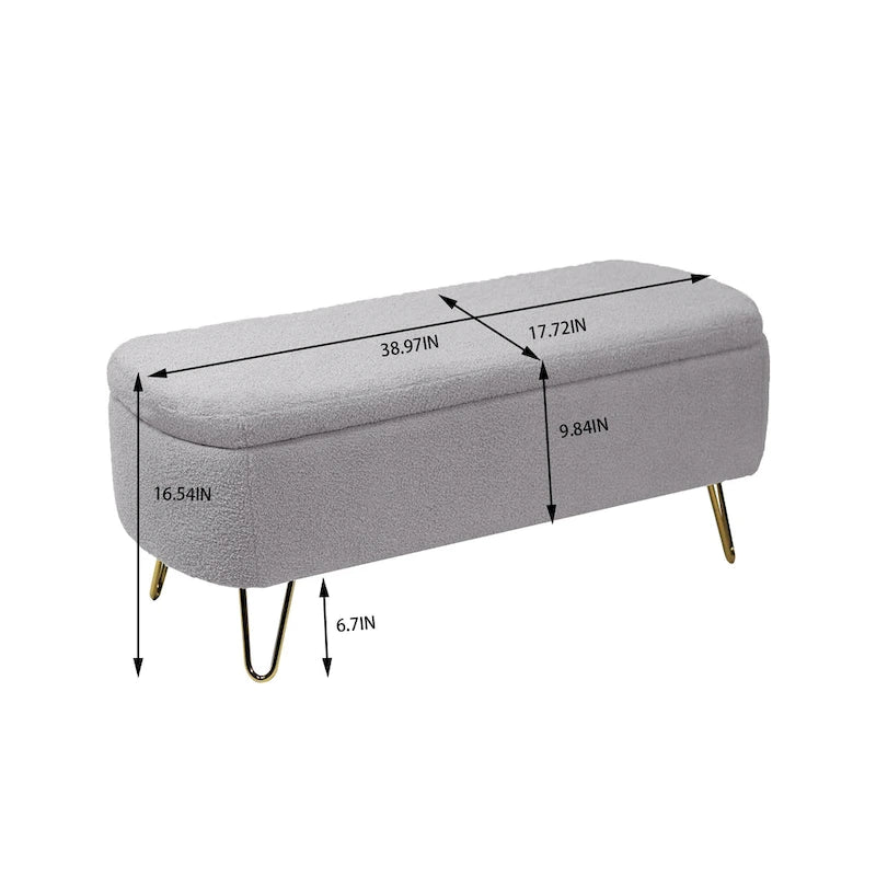 Panca Pouf Contenitore da Fondo Letto