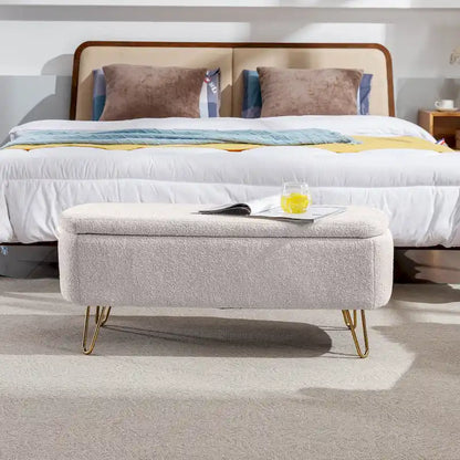 Panca Pouf Contenitore da Fondo Letto