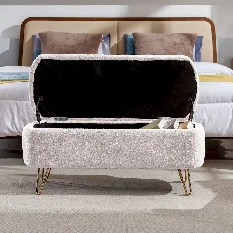 Panca Pouf Contenitore da Fondo Letto