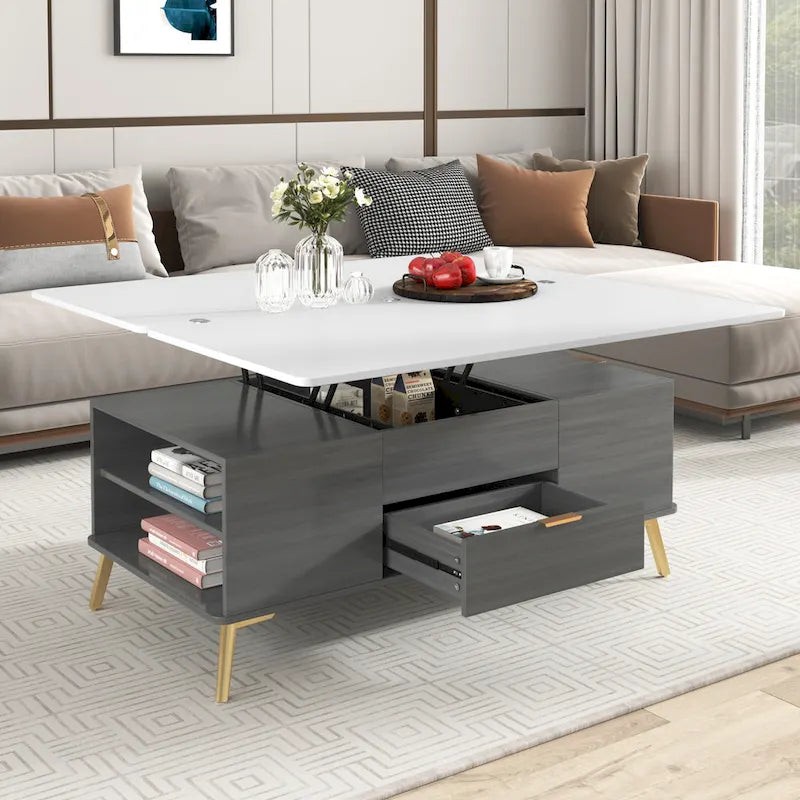 U-Can Led Coffee Table with Storage
