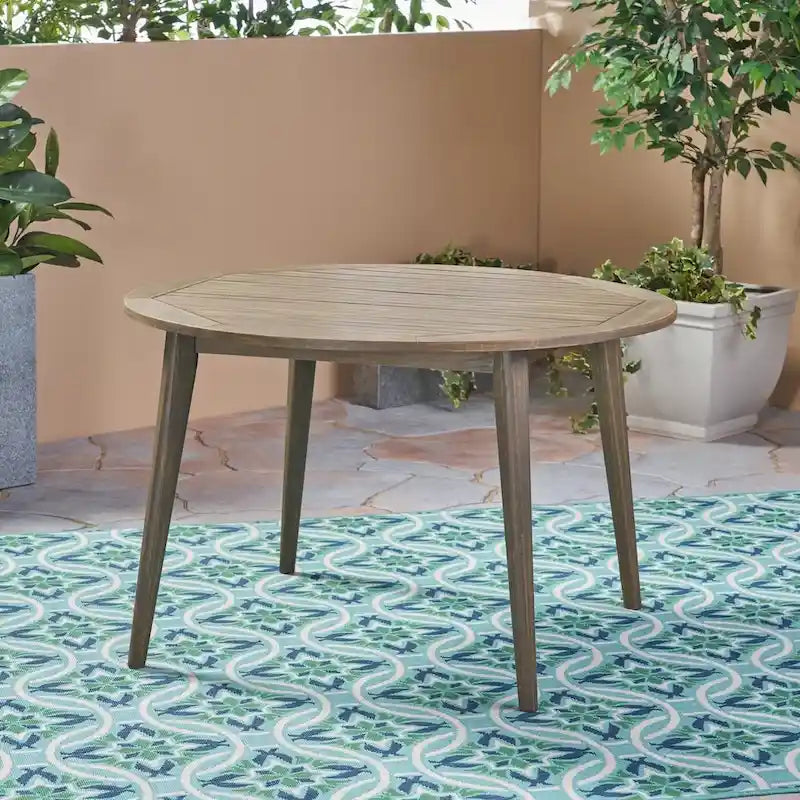 Set da pranzo da 5 pezzi in legno e vimini Biella Outdoor di Christopher Knight Home