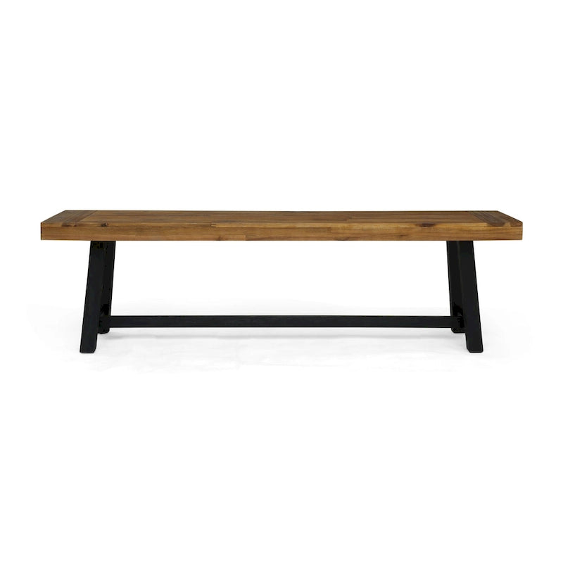 Panca da esterno Raphael in legno di acacia (set da 2) di Christopher Knight Home