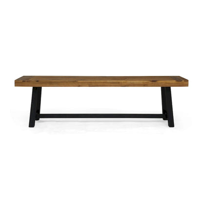 Panca da esterno Raphael in legno di acacia (set da 2) di Christopher Knight Home
