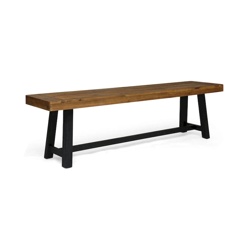 Panca da esterno Raphael in legno di acacia (set da 2) di Christopher Knight Home