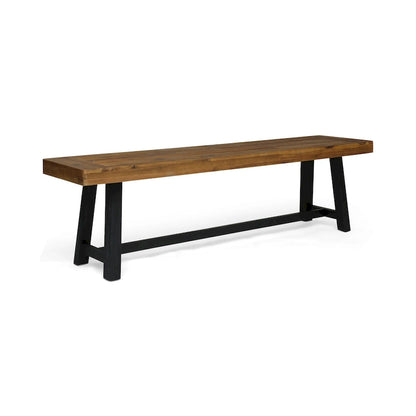 Panca da esterno Raphael in legno di acacia (set da 2) di Christopher Knight Home