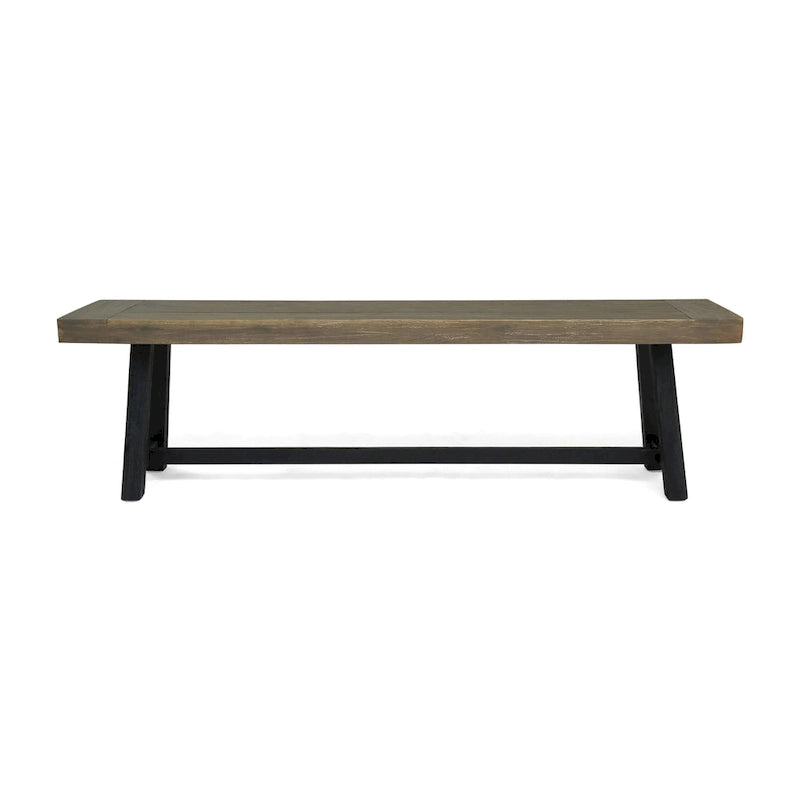 Panca da esterno Raphael in legno di acacia (set da 2) di Christopher Knight Home