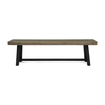 Panca da esterno Raphael in legno di acacia (set da 2) di Christopher Knight Home