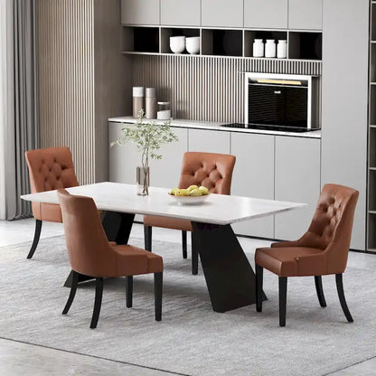 Cheney Tufted Dining Chairs (Set of 4) by Christopher Knight Home