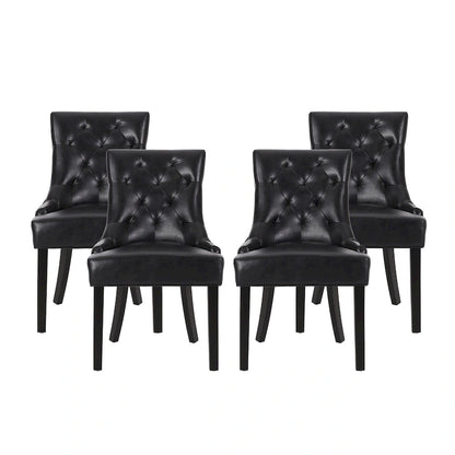 Cheney Tufted Dining Chairs (Set of 4) by Christopher Knight Home