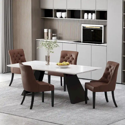 Cheney Tufted Dining Chairs (Set of 4) by Christopher Knight Home