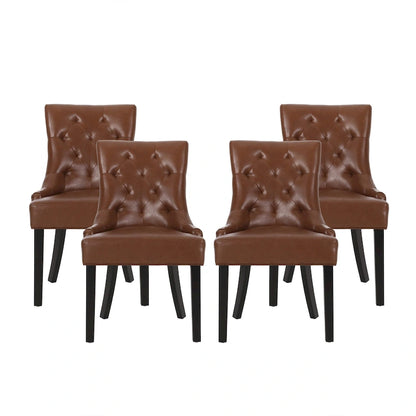 Cheney Tufted Dining Chairs (Set of 4) by Christopher Knight Home