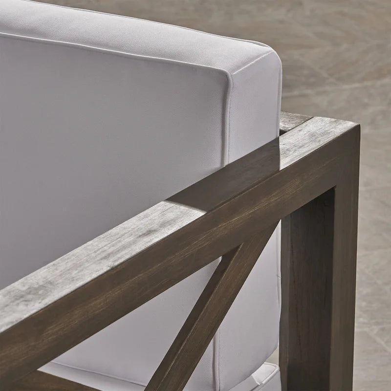Set da conversazione 7 pezzi Brava per esterno in legno di acacia di Christopher Knight Home
