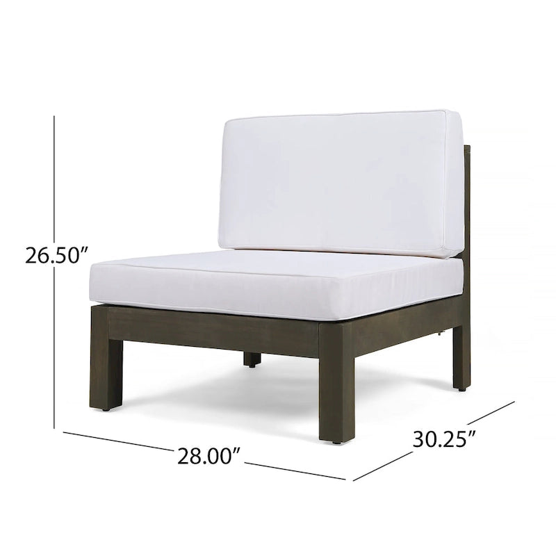 Set da conversazione 7 pezzi Brava per esterno in legno di acacia di Christopher Knight Home
