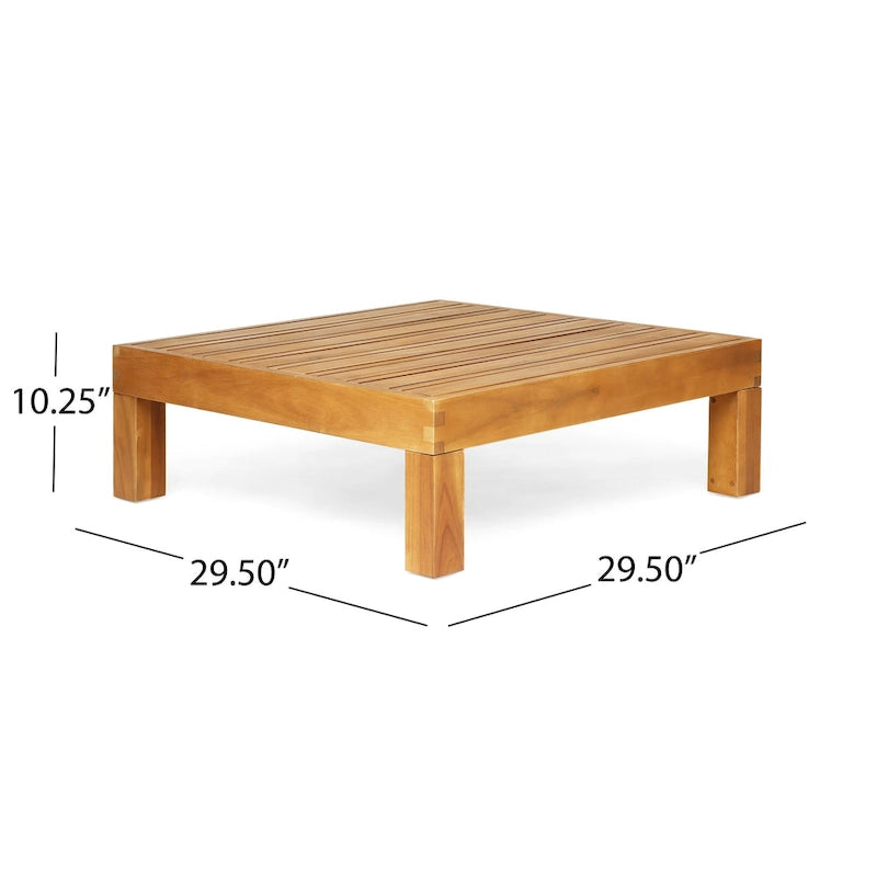 Set da conversazione 7 pezzi Brava per esterno in legno di acacia di Christopher Knight Home